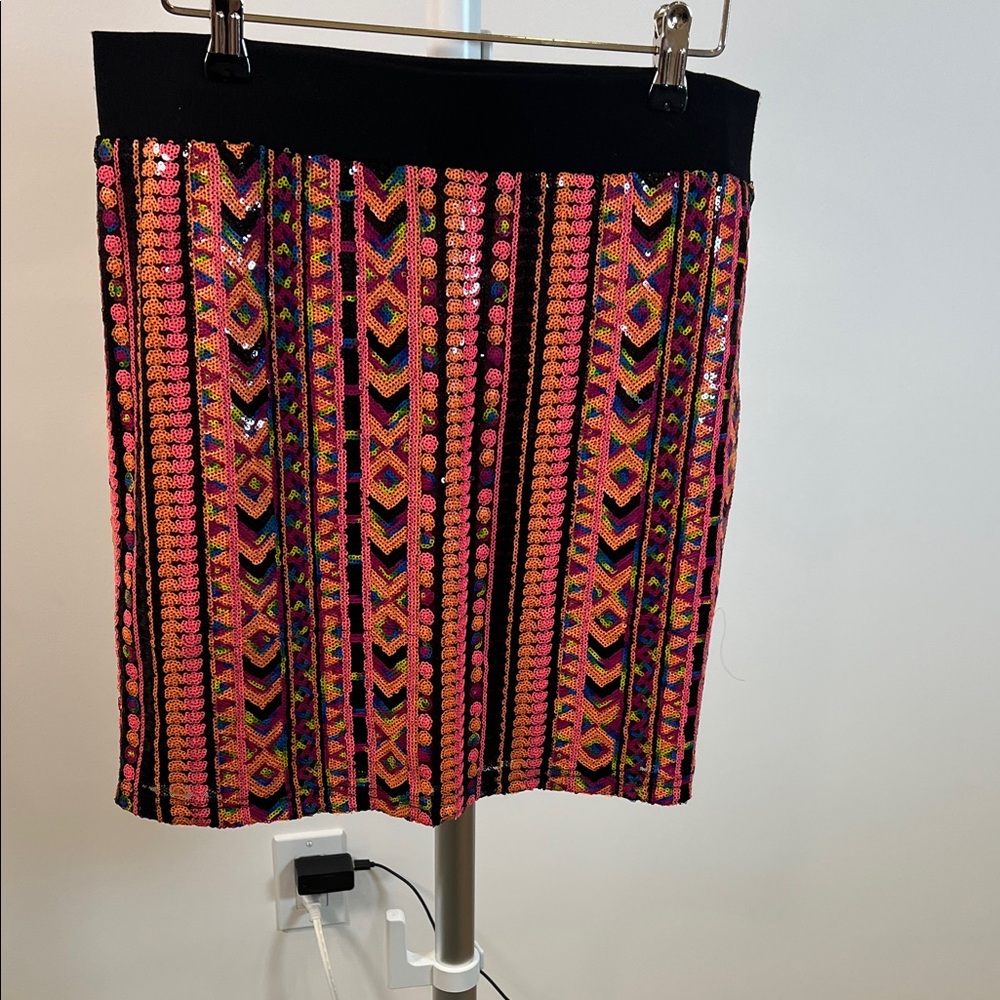Stretch sequin Skirt